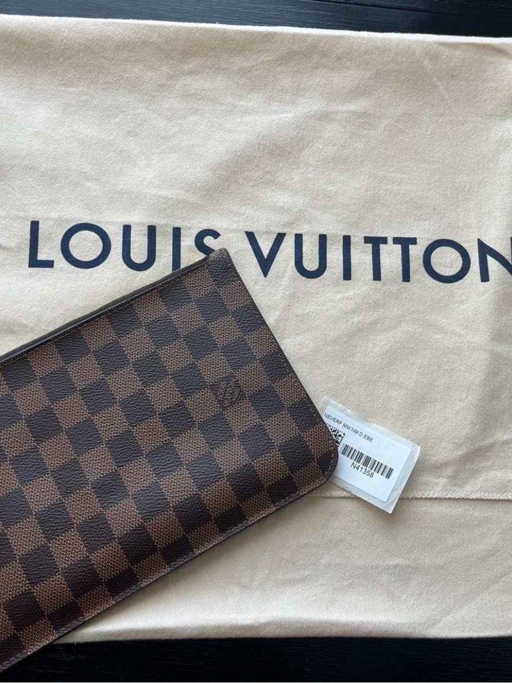 Louis Vuitton Brown Damier Ebene Pouchette